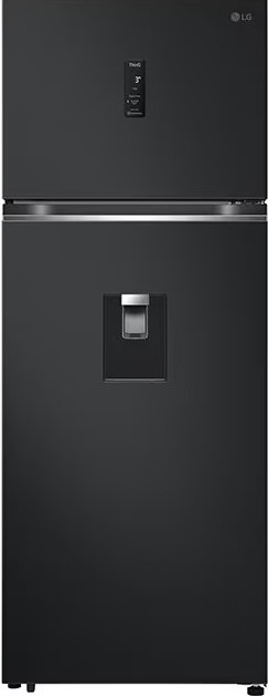 493L Top Freezer Fridge in Essence Matt Black with Water Dispenser & Auto Ice maker lg rent up